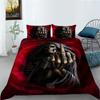 Bedspread Skulll Comforter Cover Youth Duvet Cover Set Soft Bedroom Decor