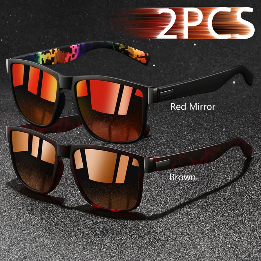 Модные винтажные квадратные унисекс солнцезащитные очки для вождения и рыбалки мужские и женские люксовые брендовые дизайнерские солнцезащитные очки с антибликовым покрытием UV400