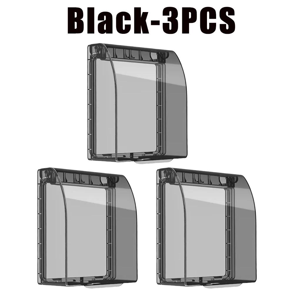 Настенная розетка типа 86 Водонепроницаемый корпус Прозрачная крышка для выключателя Бытовая защита электрической розетки Аксессуары