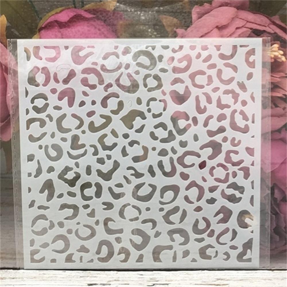 9Pcs/Set 13cm Bubble Dot Flower Arrow Texture DIY Craft Layering Stencils Painting Scrapbooking Embossing Album Template