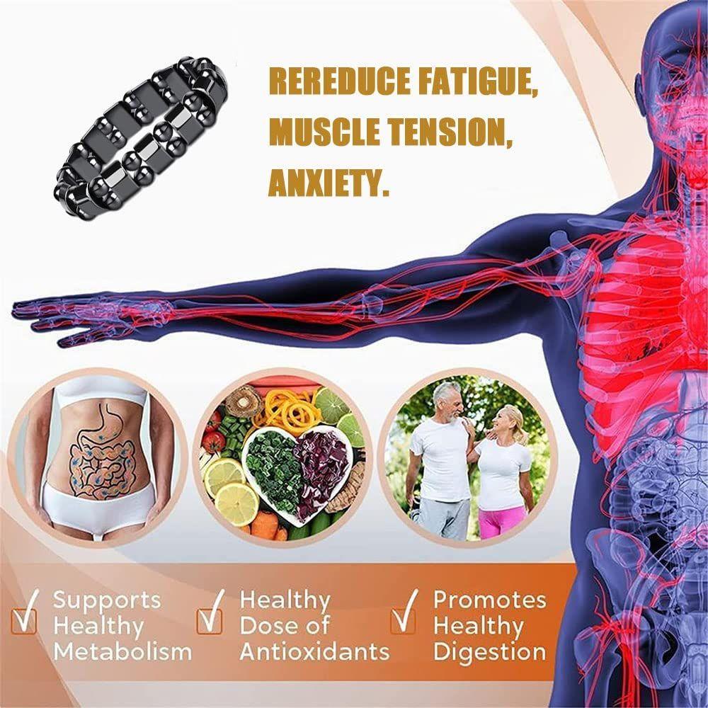 For Women Men Magnetic Therapy Anklet Hematite Anklet Hematite Magnetic Detox Bracelet Bracelet