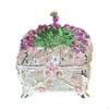 Jewelry Box Peacock Trinket Alloy Dresser Collectible Organizer Storage for