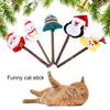 5 шт., жевательная игрушка для кошек, милая снежная кукла Санта-Клауса, пингвин, счастливая сумка для чистки зубов