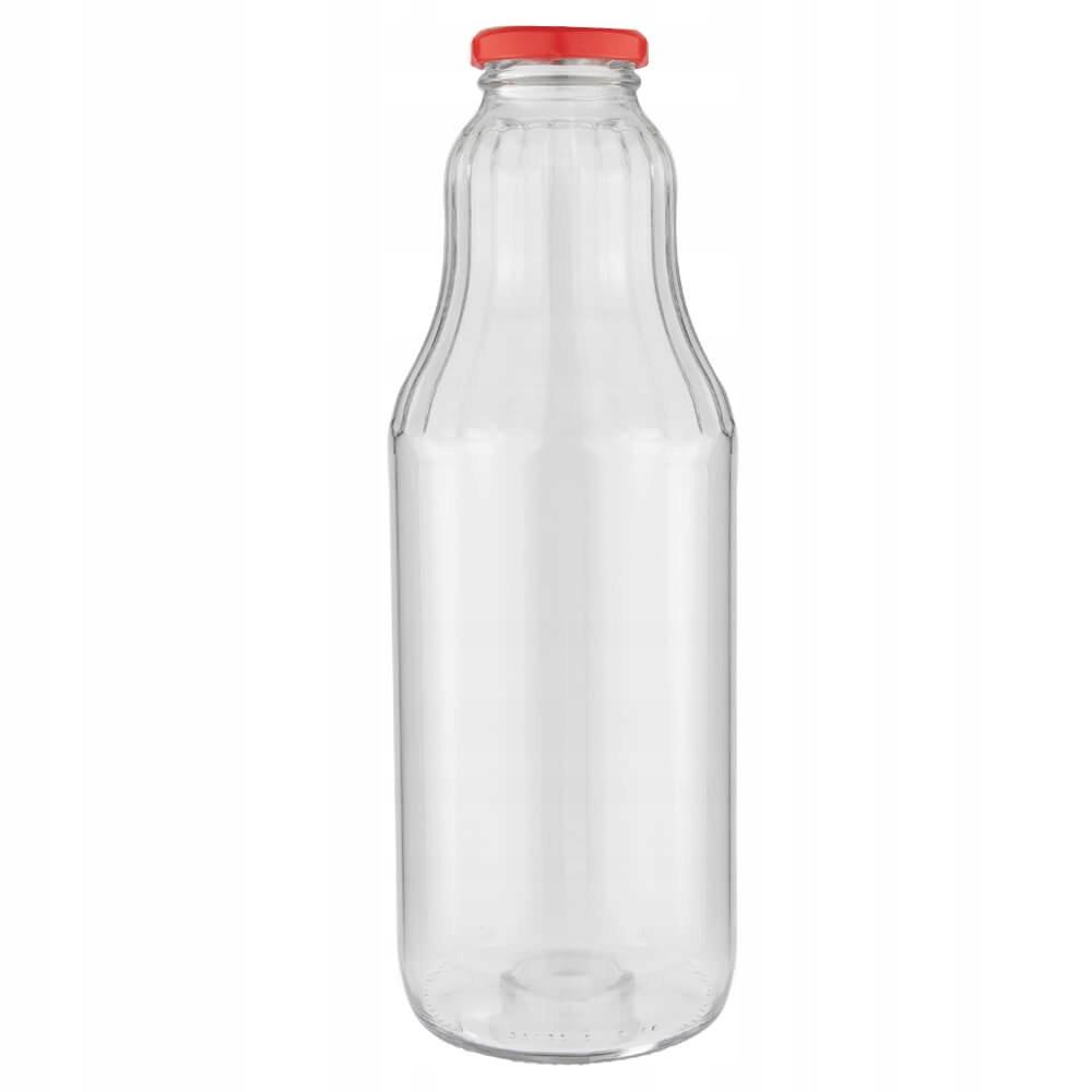 5X Butelka Fruit 1L Na Sok Soczek Nalewki 1000Ml + Wieczko Butelki Szklane