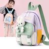 New Fashion Color Matching Children School Bags Cute Cartoon Casual Nylon Girl Baby Backpack Lightweight Reduce Burden Kindergarten Book Bag