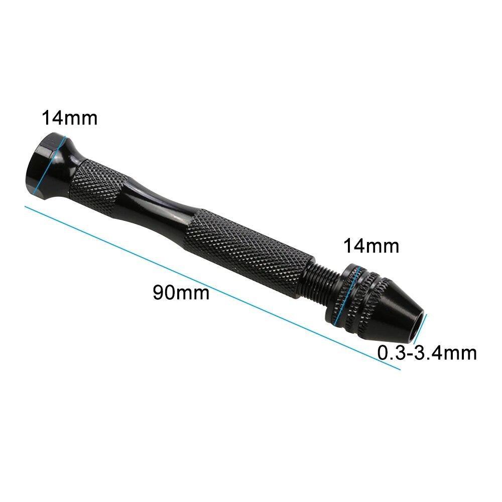 0,3-3,4 мм черный инструмент для пробивки отверстий 10 шт. спиральное сверло ручной набор для игры в янтарные орехи с тысячью глазами и бриллиантами бодхи