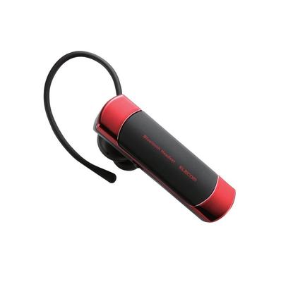 Беспроводная Bluetooth-гарнитура ELECOM, тип одинарного наушника [Поддерживает звонки, музыку и видео] Красный LBT-HS20MPCRD