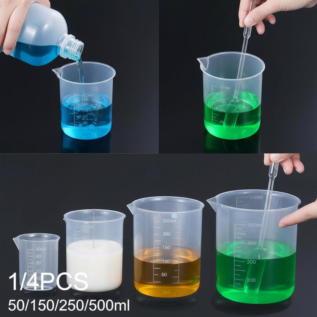 Kitchen Water bottle Graduated cup Pour Spout Baking Supplies Laboratory Beaker Liquid Jug Transparent Mug Measuring Cup