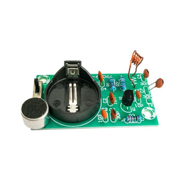 DC Soldering Practice Learning Microphone DIY Kit Adjustable FM Stereo Radio Module 88-108MHz