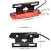 LED Ebike Brake Rear Light High-Brightness Brake Warning Light Energy Saving Easy Installation for 36V 48V Electric Bike