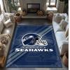 Seattle Seahawks Crystal Velvet Carpet Soft Anti?Slip Floor Mat Comfortable Home Living Room Bedroom Decor Rug