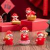7 шт./компл. год удачи украшения мультфильм мини бог богатства статуэтки микро ландшафт украшения настольное украшение