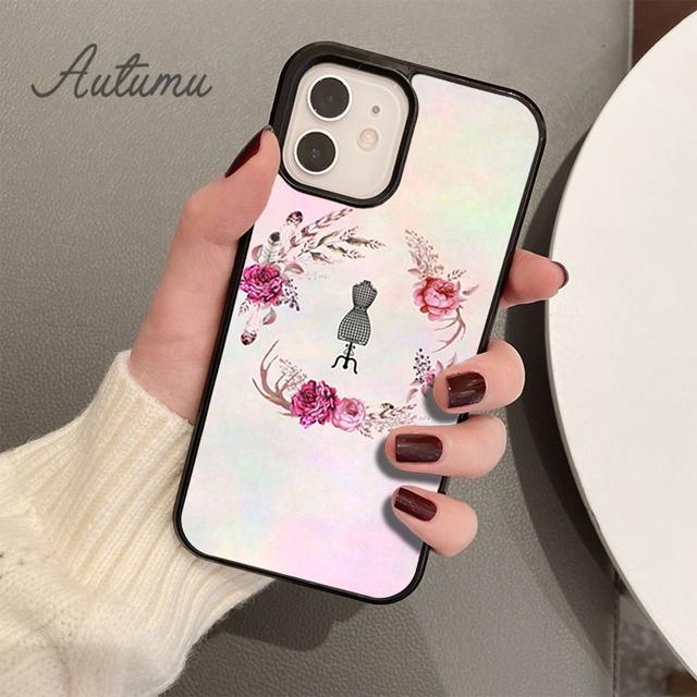 Чехол для телефона с мультяшной швейной машинкой для iPhone 11, 12, 13, 14 Pro Max mini X XR XS SE 2020 5 6S 7 8 Plus, чехол для Samsung Galaxy S21 S22