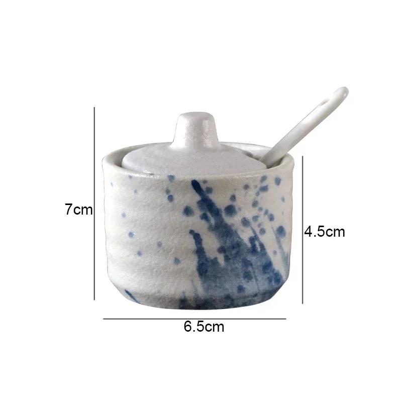 Ретро керамические банки для приправ Солонки и перечницы Кухонные принадлежности для специй Банки для специй Коробка для приправ Кухонные принадлежности