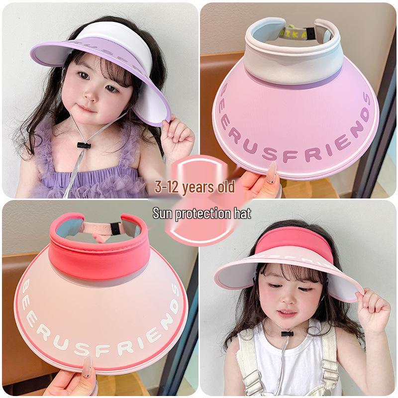 Детская мультяшная шляпа от солнца с УФ-защитой для летнего отдыха на открытом воздухе