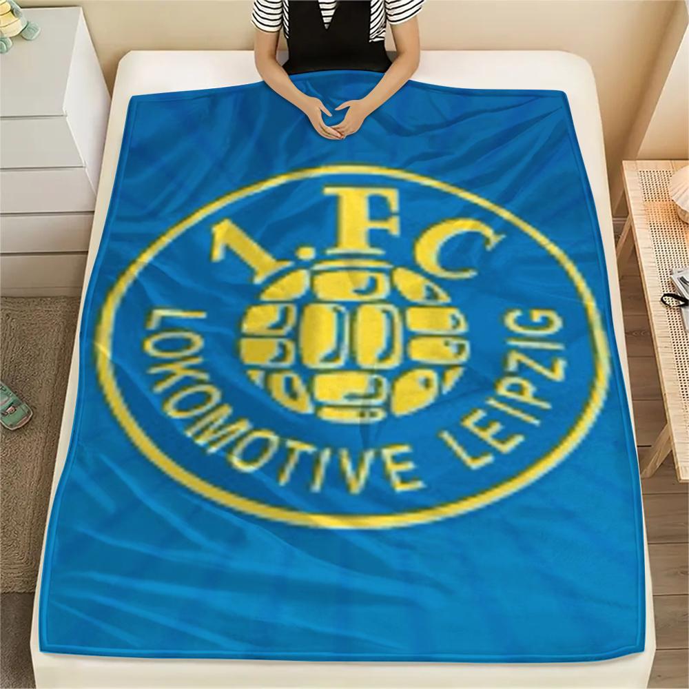Lokomotive Leipzig Print Flannel Blanket, High quality Comfortable for All Seasons, Home Decor, Warmth and Comfort, Perfect for Christmas Gifts71