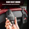 Крючки на спинку сиденья автомобиля Аксессуары для салона из ПУ кожи Для Hilux Aygo Yaris Ractis Corolla Camry CHR Auris Tacoma Брелок WY0