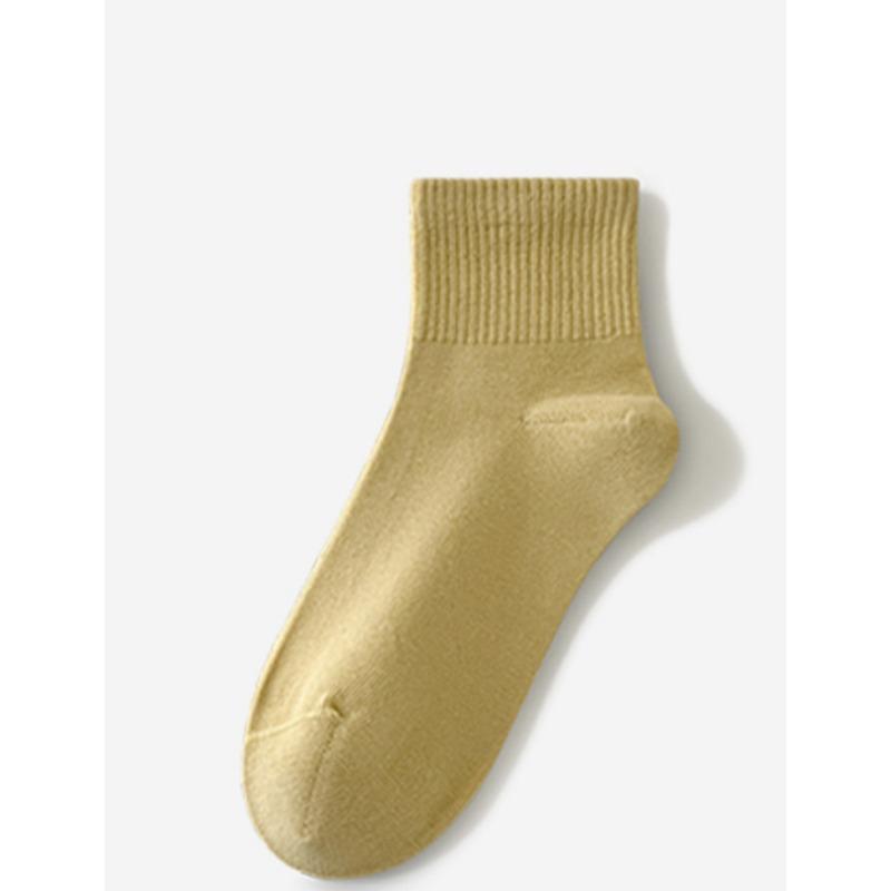 Women's Spring Antibacterial Mid-calf Socks, Versatile Macaron Boneless Socks, Trendy Socks, Skin-friendly Soft Cotton Socks