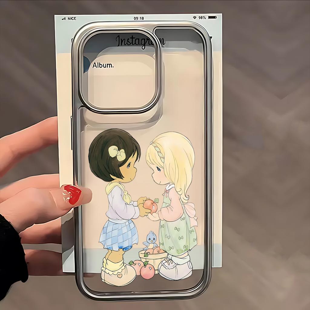 Милый чехол для телефона P-Precious M-Moments для IPhone 17 16e 16 15 14 13 12 11 Air Pro Max X XR XSMAX 8 7 Plus Роскошный прозрачный задний чехол