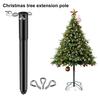 Удлинитель для рождественской елки высотой 14,8 дюйма, металлическое основание для елки, удлинительный шест с 3 крепежными винтами, удлинительный шест для искусственной рождественской елки высотой 0,5–1,25 дюйма