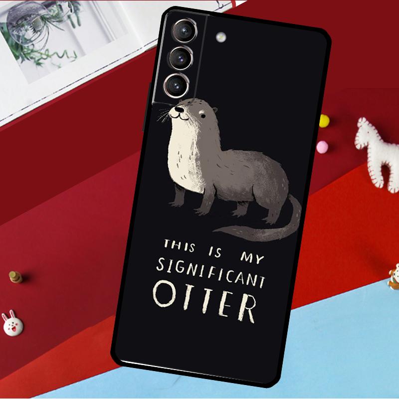 Чехол с животным выдрой для Samsung Galaxy S22 S23 Ultra S21 FE S8 S9 S10 Plus Note 10 20 Ultra S20 FE Чехол
