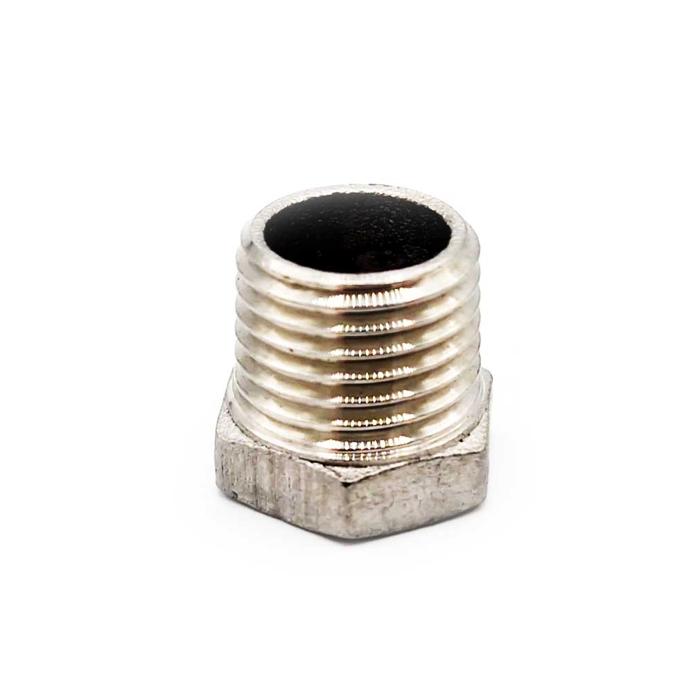Hexagonal Plug 1/4” Mz, Stainless Steel