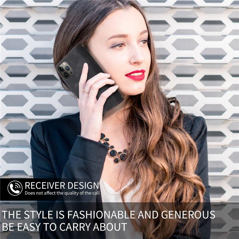 Luxury Wallet Zipper Leather Case For Samsung S23 S22 S21 Ultra S20 FE S10 S9 S8Plus A13 A23 A33 A53 A12 A22 A32 A52 /Redmi Note 11 10 Poco X4 M4 Pro