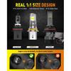 Termitor LED 9007 HB5 Light Bulb high/low beam,50000LM 6500K,1:1 Halogen Replacement Light Bulbs,Plug N Play,Pack of 2