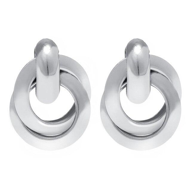 17KM Винтажные серьги-цепочки золотого, серебряного цвета для женщин, простые геометрические серьги в стиле бохо с длинными кисточками, ювелирные изделия Brincos