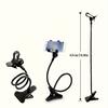 1pc Multi-Position Phone Mount with 360° Articulating Arm & Bed-to-Desk Clamp - Ergonomic Lazy Bracket for Tablets/Phones
