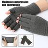Compression Arthritis Gloves Women Men Stretchy Hand Compression Wrap Fingerless Fitness Gloves for Hand Pain Relief Osteoarthritis Typing Driving
