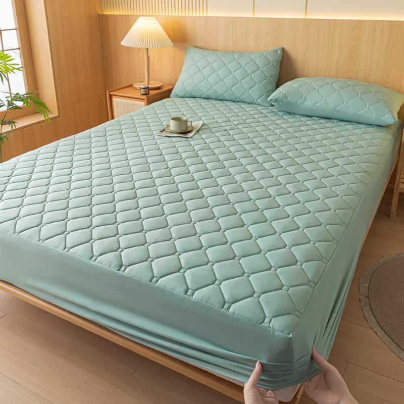 1шт серый чехол для матраса водонепроницаемые покрывала стеганые простыни на резинке утолщенные простыни для дома housses de matelas(Нет наволочки)