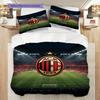 AC Milan Legacy: Passion Field Three-piece set (1 * duvet cover + 2 * pillowcase, without core) Duvet cover and pillowcase Bedding set