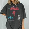 Unisexga New Tokyo Cyberpunk Pattern Tshirt Gift for Anime Movie Enthusiasts 80s Akira Style Japanese Kinda Bicycle Tshirt