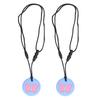 2Pcs Sensory Chew Necklace Safe Silicone Discomfort Relief Proper Hardness Baby Teething Necklace