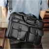 Мужские портфели из натуральной кожи Сумка для ноутбука 15,6" Офисные сумки для мужчин Сумка-портфель через плечо для документов и бизнеса Сумка