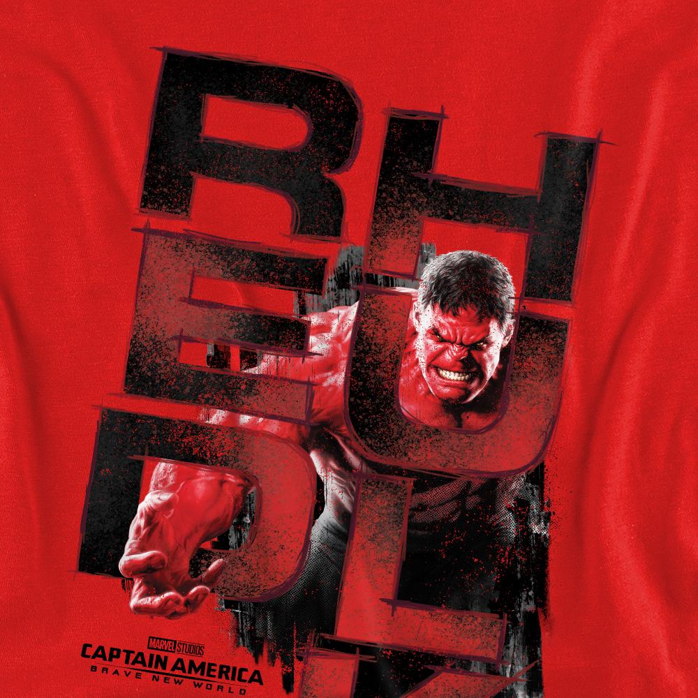 Captain America: Brave New World Unisex Adult Red Hulk Logo Sweatshirt