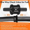 1/4 Inch 5/16 Inch 3/8 Inch 1/2 Inch Fuel Non-Return Inline One-Way Check Valve Suitable For (4 Pieces Black)