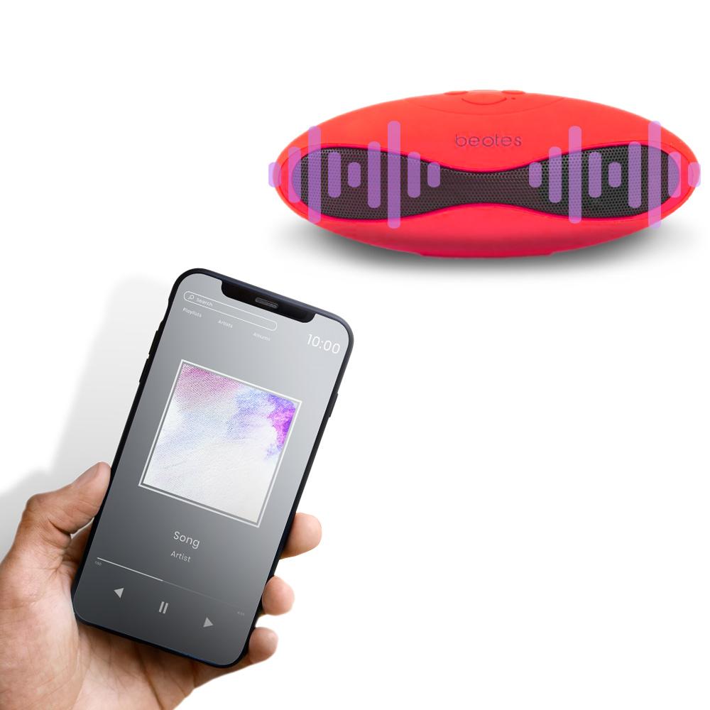 Портативная беспроводная bluetooth-колонка для мобильного телефона со слотом SD, мощным звуком, подключением USB-накопителя и FM-радио