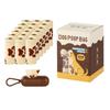 Dog Poop Bag with Milk Scent Clip and Dispenser for Pet Walking, Outings and Travel Easy To Clean