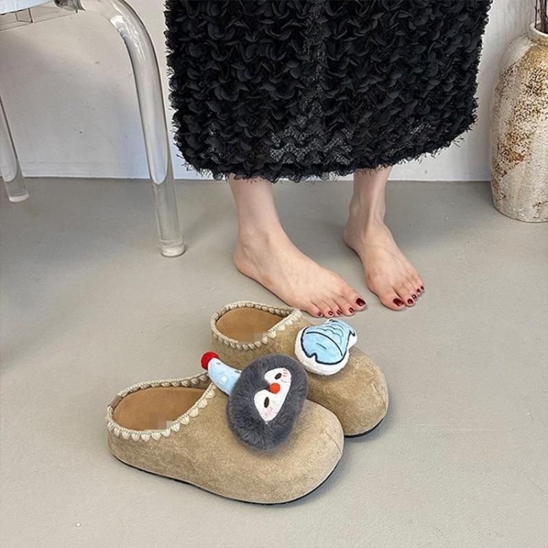 Нишевая личность ленивый стиль женская одежда осень и зима новый ленивый женщина с сумкой-педалью голова и полутапочки