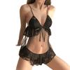 Plus Size Lace Lingerie Set: Sexy Three-Piece Nightgown & Temptation Skirt