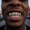 Punk Rhinestone Tooth Caps Removable Charm Teeth Grillz Gift Men Women Jewelry  Party Cosplay