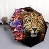 Дождевой зонт с узором «Золотой леопард»