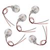 5 Pack 1W LED Deck Lamp DC 12V Mini Embedded Spotlight Low Voltage Landscape Well Lights  Walkway
