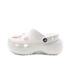 Classic Platform Lined Clog Cute Campus Beach EVA Comfortable and Versatile Hole Shoes Unisex White
