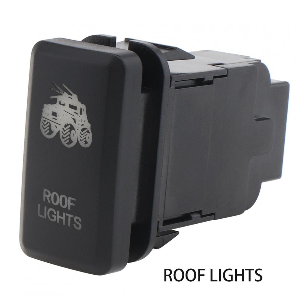 Кнопочный переключатель включения/выключения 12 В подходит для Toyota Hilux/Prado 120 с белой подсветкой