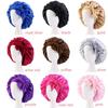 Turban Bonnet Silk Nightcap Hair Care Sleep Hat Headwear Sleeping Cap  Women Children