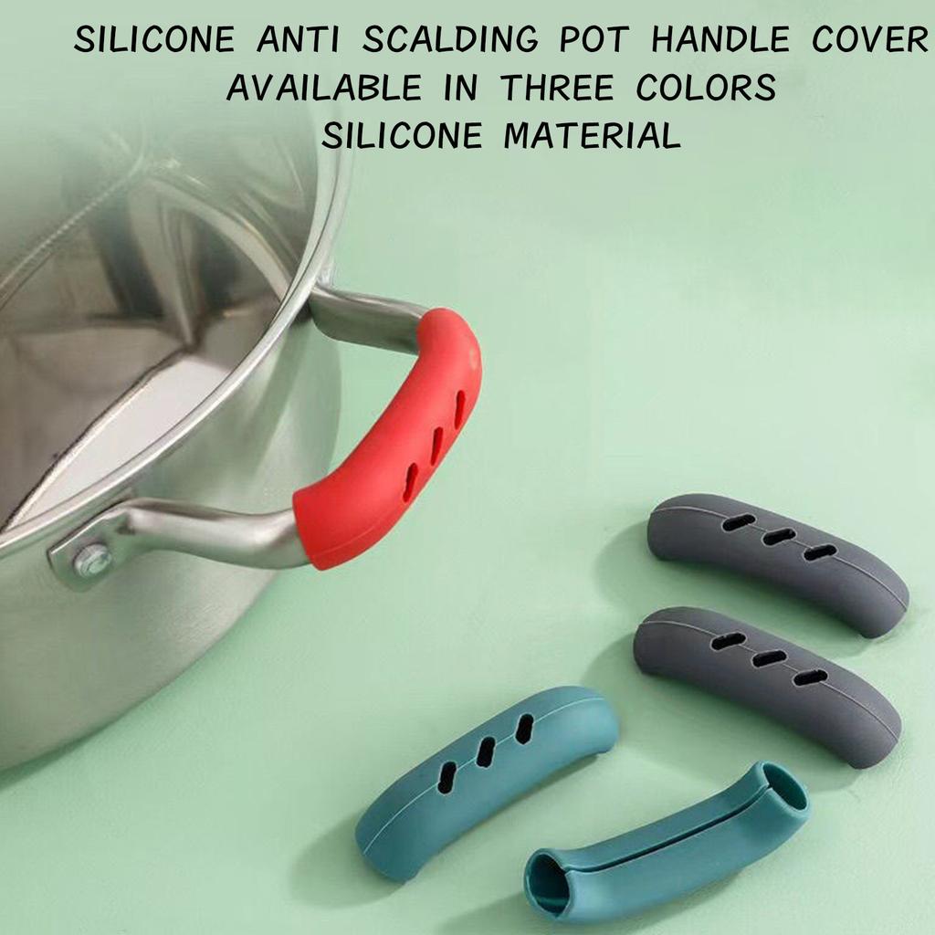 2pcs Silicone Heat Insulation Oven Handle -hot Pot Clip Kitchen Accessories