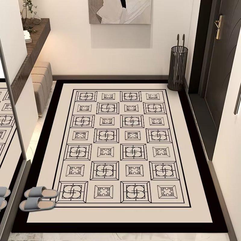Европейский классический входной ковер квадратный коврик для прихожей входной коврик коврик для ванной абсорбирующий и грязеотталкивающий коврик для пола
